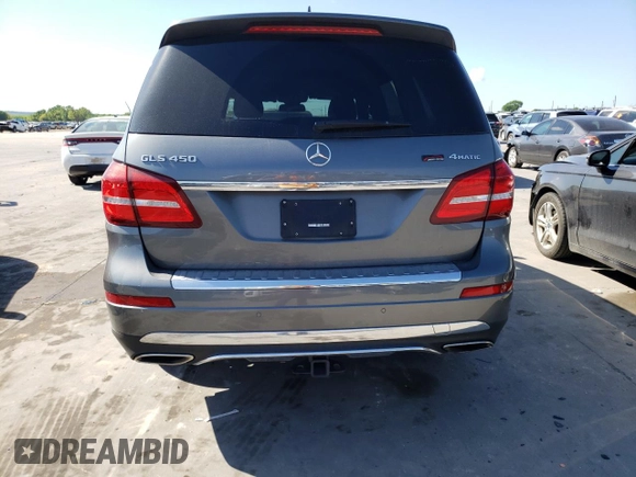 2018 Mercedes-Benz GLS with VIN 4JGDF6EE6JB033111, listed as a Copart auction lot 48130533 with 34,745 mi miles. Bid and sale history available at carsss.com. Image 6.