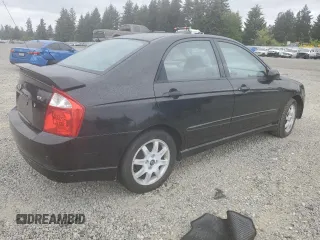 2005 Kia Spectra LX z VIN KNAFE121155165277, wystawiony jako Copart lot #55357155 z przebiegiem Nie podano mil oraz Czysty tytuł • Clean title. Historia ofert i sprzedaży dostępna na DreamBid. Obrazek 3.