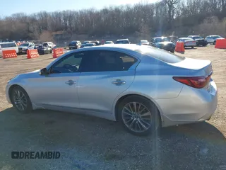 2018 Infiniti Q50 Luxe with VIN JN1EV7AR0JM433294, listed as a IAAI auction lot 41742303 with 62,217 mi miles and . Bid and sale history available at DreamBid. Image 13.