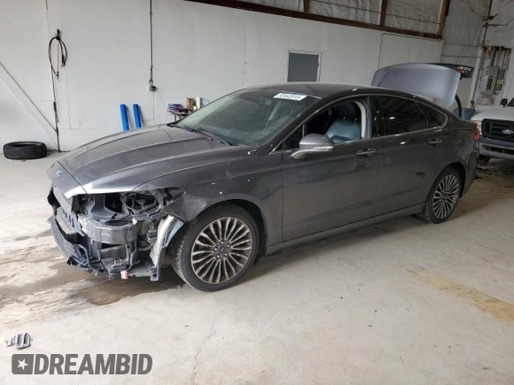 2017 Ford Fusion SE with VIN 3FA6P0HDXHR213441, listed as a Copart auction lot 53442915 with 128,624 mi miles and Salvage title. Bid and sale history available at DreamBid. Image 1.