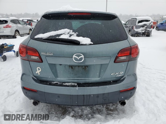 2013 Mazda CX-9 Touring with VIN JM3TB3CV3D0402978, listed as a Copart auction lot 41376505 with 171,524 mi miles and Salvage title. Bid and sale history available at DreamBid. Image 6.