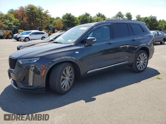 2020 Cadillac XT6 AWD Sport with VIN 1GYKPGRS0LZ150802, listed as a Copart auction lot 61836834 with 47,553 mi miles and Salvage Title. Bid and sale history available at carsss.com. Image 1.