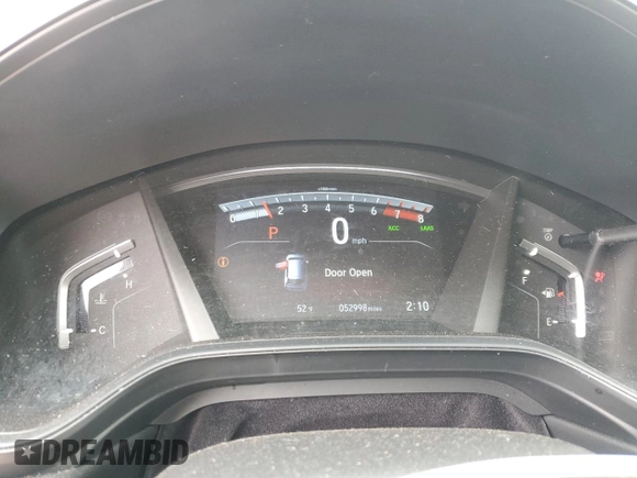 2020 Honda CR-V LX with VIN 2HKRW2H2XLH612334, listed as a Copart auction lot 52811735 with 52,998 mi miles and Salvage Title. Bid and sale history available at carsss.com. Image 9.