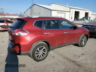 2015 Nissan Rogue SL with VIN 5N1AT2MV9FC902355, listed as a Copart auction lot 47098135 with 97,858 mi miles and Salvage Title. Bid and sale history available at DreamBid. Image 3.