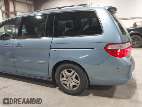 2006 Honda Odyssey EX-L with VIN 5FNRL38726B078467, listed as a IAAI auction lot 41874268 with 178,580 mi miles and . Bid and sale history available at DreamBid. Image 13.