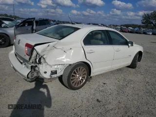 2008 Mercury Milan Premier with VIN 3MEHM08Z08R623011, listed as a Copart auction lot 43247065 with 201,476 mi miles and Salvage Title. Bid and sale history available at carsss.com. Image 3.