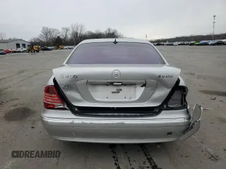 2004 Mercedes-Benz S-Class 4.3L with VIN WDBNG83J34A393060, listed as a Copart auction lot 44951755 with 0 mi miles and Salvage Title. Bid and sale history available at carsss.com. Image 6.
