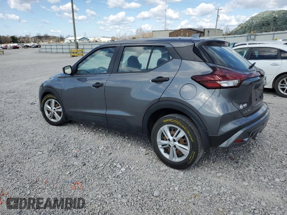 2022 Nissan Kicks S with VIN 3N1CP5BV6NL493761, listed as a Copart auction lot 50304265 with 25,562 mi miles and Salvage Title. Bid and sale history available at carsss.com. Image 2.
