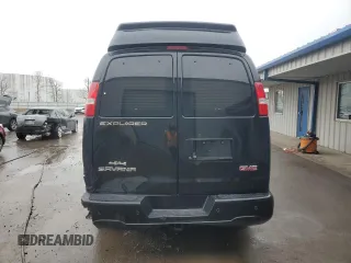 2018 GMC Savana Cargo Van with VIN 1GTW7BFG5J1160683, listed as a Copart auction lot 53020075 with 81,359 mi miles and Salvage Title. Bid and sale history available at carsss.com. Image 6.