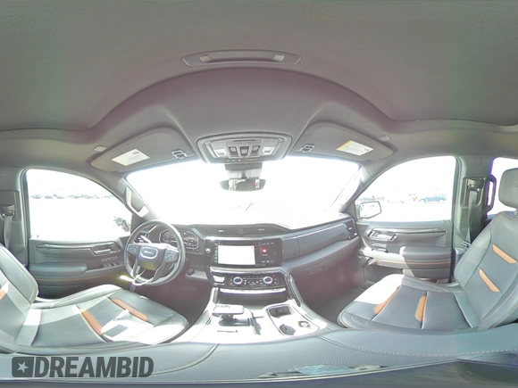 2023 GMC Sierra 1500 AT4 with VIN 1GTUUEE89PZ141446, listed as a Copart auction lot 52630095 with 35,182 mi miles and Salvage title. Bid and sale history available at DreamBid. Image 14.