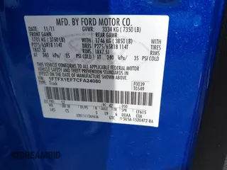2012 Ford F-150 XL with VIN 1FTFX1EF7CFA24080, listed as a IAAI auction lot 41690141 with 133,905 mi miles. Bid and sale history available at carsss.com. Image 9.