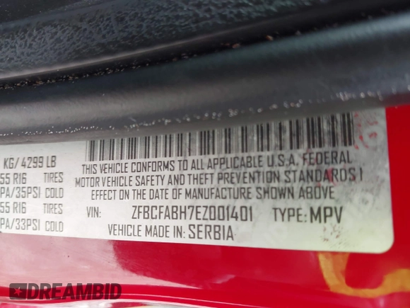2014 FIAT 500L Easy с VIN ZFBCFABH7EZ001401, выставлен на аукционе IAAI как лот 42244522 с пробегом 164 138 миль миль и . История ставок и продаж доступна на DreamBid. Изображение 9.