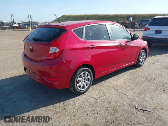 2012 Hyundai Accent GS with VIN KMHCT5AE1CU037210, listed as a IAAI auction lot 42099480 with 193,793 mi miles. Bid and sale history available at carsss.com. Image 4.