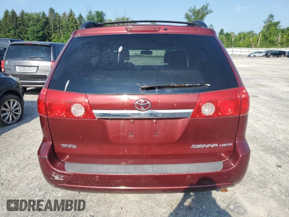 2008 Toyota Sienna XLE with VIN 5TDZK22C18S146162, listed as a Copart auction lot 63632595 with 217,770 mi miles and Clean title. Bid and sale history available at DreamBid. Image 6.