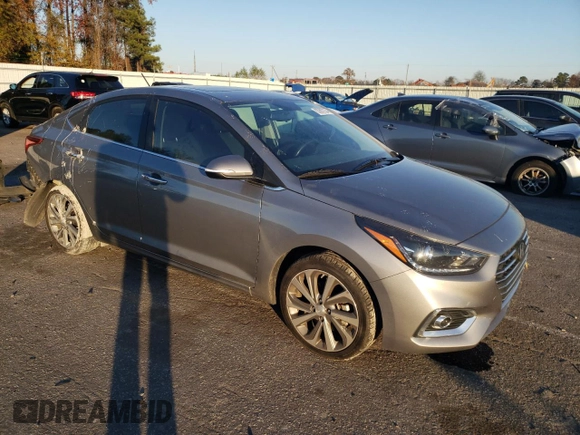 2022 Hyundai Accent Limited with VIN 3KPC34A61NE159171, listed as a Copart auction lot 83667224 with 77,327 mi miles and Salvage Title. Bid and sale history available at carsss.com. Image 4.