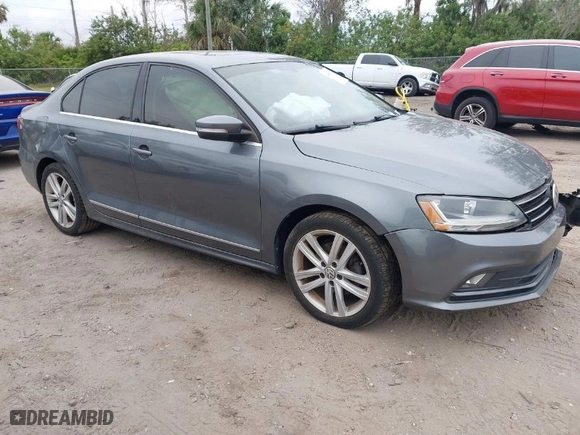 2017 Volkswagen Jetta 1.8T SEL with VIN 3VWL17AJ9HM353725, listed as a IAAI auction lot 41590333 with 102,664 mi miles. Bid and sale history available at carsss.com. Image 1.