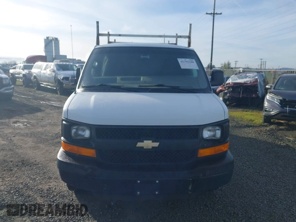 2014 Chevrolet Express Cargo Van with VIN 1GCWGFBA3E1122402, listed as a IAAI auction lot 41795180 with 1 mi miles. Bid and sale history available at carsss.com. Image 12.