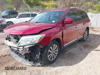 2014 Nissan Pathfinder SV with VIN 5N1AR2MM6EC703140, listed as a IAAI auction lot 42020415 with 127,620 mi miles. Bid and sale history available at carsss.com. Image 17.