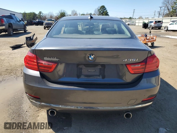 2014 BMW 4 Series 435i with VIN WBA3R1C55EF729211, listed as a Copart auction lot 46887555 with 71,477 mi miles and Salvage Title. Bid and sale history available at carsss.com. Image 6.