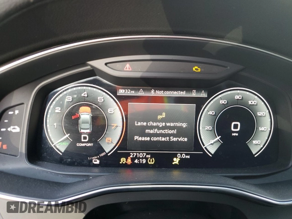 2021 Audi A7 z VIN WAUTPBF22MN082218, wystawiony jako Copart lot #41307323 z przebiegiem 27 107 mil mil oraz Nie do naprawy. Historia ofert i sprzedaży dostępna na DreamBid. Obrazek 9.