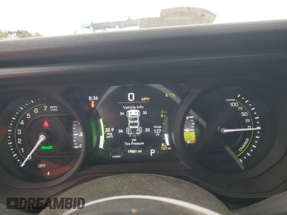 2024 Jeep Wrangler Sport S with VIN 1C4RJXN65RW121336, listed as a Copart auction lot 53395985 with 19,861 mi miles and Salvage title. Bid and sale history available at DreamBid. Image 9.