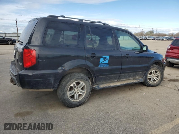 2004 Honda Pilot EX with VIN 5FNYF18514B001186, listed as a Copart auction lot 50233665 with 253,898 mi miles and Salvage Title. Bid and sale history available at DreamBid. Image 3.