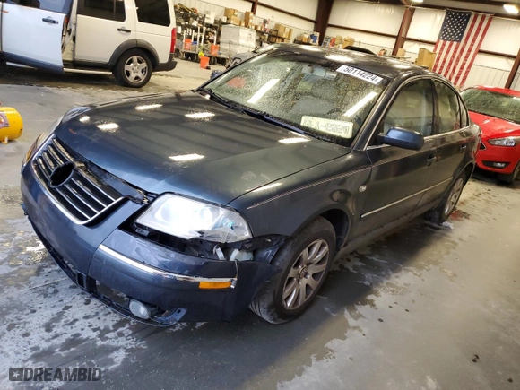 2003 Volkswagen Passat GLS with VIN WVWPD63BX3P094659, listed as a Copart auction lot 50114224 with 203,762 mi miles and Salvage Title. Bid and sale history available at carsss.com. Image 1.