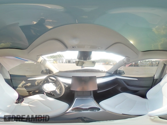 2024 Tesla Model Y Long Range with VIN 7SAYGAEEXRF109995, listed as a Copart auction lot 55160345 with Not provided miles and Salvage title. Bid and sale history available at DreamBid. Image 15.