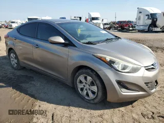 2016 Hyundai Elantra SE with VIN 5NPDH4AE0GH761703, listed as a Copart auction lot 46860205 with 172,588 mi miles and Salvage title. Bid and sale history available at DreamBid. Image 4.