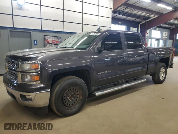 2015 Chevrolet Silverado 1500 LT with VIN 1GCUKREC6FF204312, listed as a Copart auction lot 55167855 with 214,807 mi miles and Clean Title. Bid and sale history available at DreamBid. Image 1.