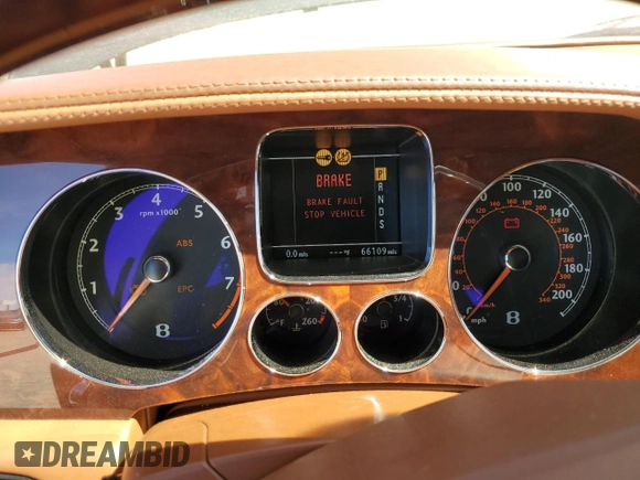 2006 Bentley Flying Spur with VIN SCBBR53W56C031363, listed as a Copart auction lot 50601335 with 66,109 mi miles and Salvage Title. Bid and sale history available at DreamBid. Image 9.