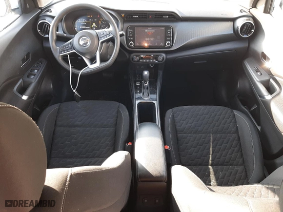 2021 Nissan Kicks SV with VIN 3N1CP5CV6ML512077, listed as a Copart auction lot 70880744 with 56,355 mi miles and Salvage Title. Bid and sale history available at carsss.com. Image 8.