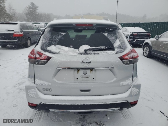 2017 Nissan Rogue SL with VIN 5N1AT2MVXHC811002, listed as a Copart auction lot 43378935 with 60,530 mi miles and Salvage Title. Bid and sale history available at carsss.com. Image 6.