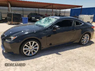 2015 Lexus RC 350 F Sport with VIN JTHHE5BC6F5001494, listed as a Copart auction lot 58900184 with 123,583 mi miles and Clean Title. Bid and sale history available at DreamBid. Image 1.