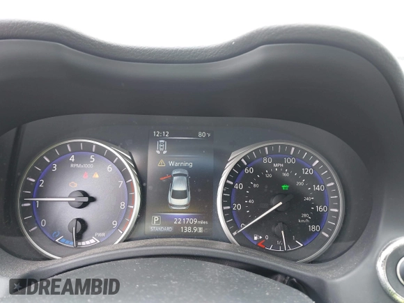 2014 Infiniti Q50 Hybrid Sport with VIN JN1AV7AP7EM690553, listed as a IAAI auction lot 42196341 with 221,709 mi miles and . Bid and sale history available at DreamBid. Image 7.