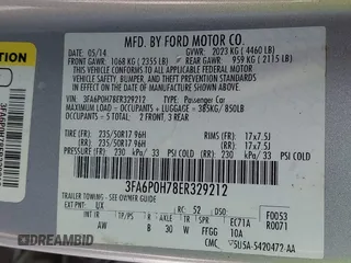 2014 Ford Fusion SE with VIN 3FA6P0H78ER329212, listed as a IAAI auction lot 41878906 with 117,184 mi miles. Bid and sale history available at carsss.com. Image 9.