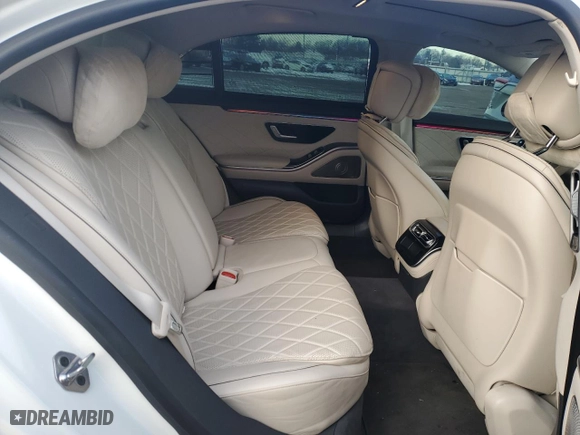 2021 Mercedes-Benz S-Class S 580 with VIN W1K6G7GB9MA038970, listed as a Copart auction lot 41825905 with 58,602 mi miles and Salvage Title. Bid and sale history available at carsss.com. Image 10.