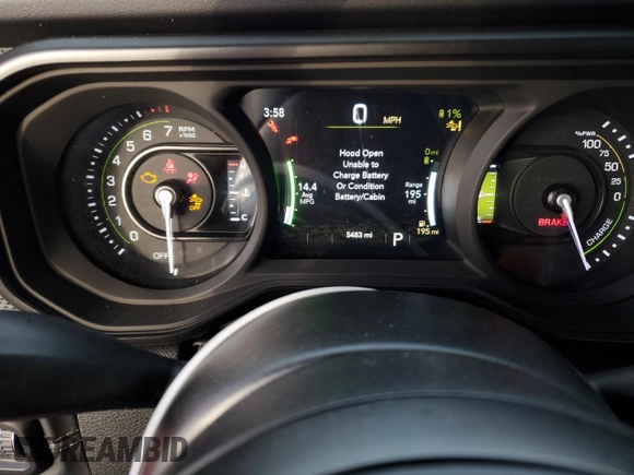 2024 Jeep Wrangler Rubicon z VIN 1C4RJXR62RW172545, wystawiony jako Copart lot #48020865 z przebiegiem 5 483 mil mil oraz Szkoda całkowita • Salvage title. Historia ofert i sprzedaży dostępna na DreamBid. Obrazek 9.