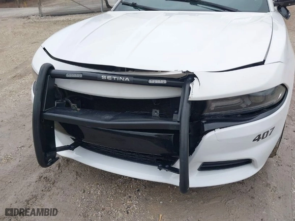 2019 Dodge Charger Police with VIN 2C3CDXKT4KH600766, listed as a IAAI auction lot 41569367 with NaN miles. Bid and sale history available at carsss.com. Image 6.