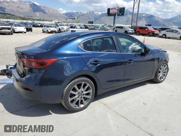 2018 Mazda 3 Grand Touring with VIN 3MZBN1W36JM197530, listed as a Copart auction lot 54550075 with 38,738 mi miles and Salvage Title. Bid and sale history available at DreamBid. Image 3.