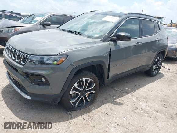 2023 Jeep Compass Limited с VIN 3C4NJDCN4PT523228, выставлен на аукционе IAAI как лот 42555447 с пробегом 57 684 миль миль и . История ставок и продаж доступна на DreamBid. Изображение 18.