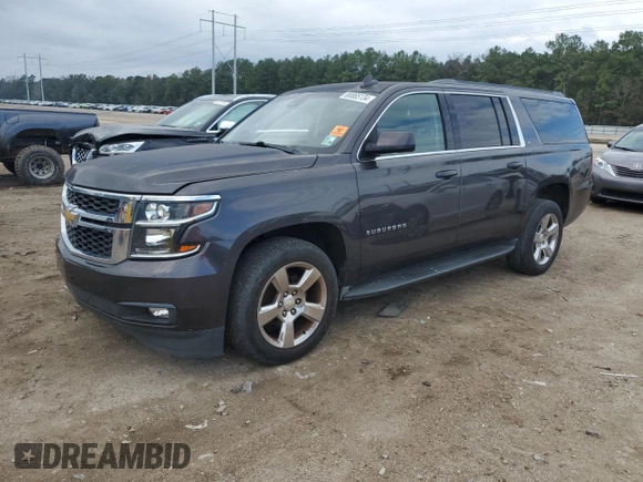 2016 Chevrolet Suburban LT with VIN 1GNSCHKCXGR464772, listed as a Copart auction lot 80065134 with 79,706 mi miles and Salvage Title. Bid and sale history available at carsss.com. Image 1.
