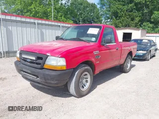 1999 Ford Ranger XL with VIN 1FTYR10V3XPB90632, listed as a IAAI auction lot 42129155 with 316,641 mi miles. Bid and sale history available at carsss.com. Image 2.