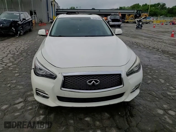 2015 Infiniti Q50 with VIN JN1BV7AP7FM356450, listed as a Copart auction lot 54594765 with 136,096 mi miles and Salvage title. Bid and sale history available at DreamBid. Image 13.