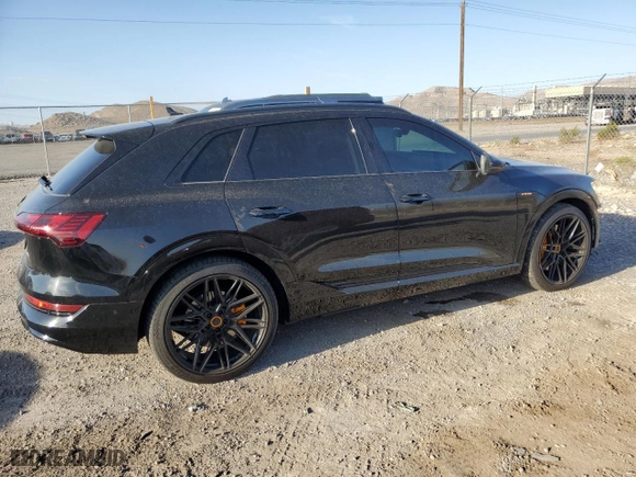 2021 Audi e-tron Premium with VIN WA1AAAGE2MB023969, listed as a Copart auction lot 66912434 with 30,552 mi miles and Salvage Title. Bid and sale history available at carsss.com. Image 3.