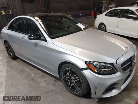 2020 Mercedes-Benz C 300 with VIN WDDWF8EB4LR549336, listed as a IAAI auction lot 41567409 with 19,642 mi miles and . Bid and sale history available at DreamBid. Image 1.