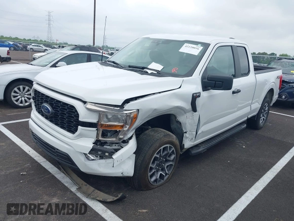 2021 Ford F-150 XL with VIN 1FTEX1C51MFD08456, listed as a IAAI auction lot 42220056 with 52,437 mi miles and . Bid and sale history available at DreamBid. Image 17.
