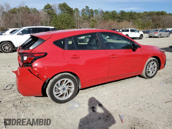 2024 Subaru Impreza with VIN JF1GUABC4R8326078, listed as a Copart auction lot 49300545 with 5,675 mi miles and Salvage Title. Bid and sale history available at carsss.com. Image 3.