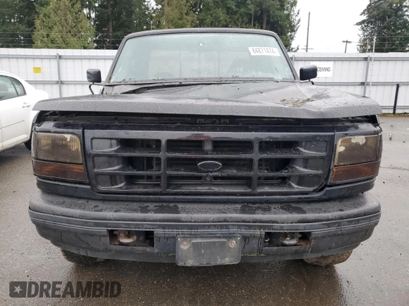 1992 Ford F-150 with VIN 1FTEX14N2NKB29155, listed as a Copart auction lot 84871474 with 104,765 mi miles and Salvage Title. Bid and sale history available at carsss.com. Image 5.