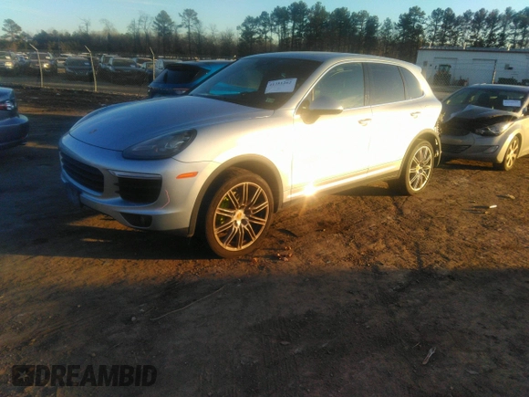 2016 Porsche Cayenne S E-Hybrid with VIN WP1AE2A29GLA17341, listed as a IAAI auction lot 41351262 with 54,483 mi miles and . Bid and sale history available at DreamBid. Image 17.